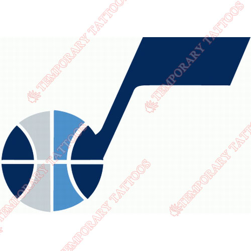 Utah Jazz Customize Temporary Tattoos Stickers NO.1223